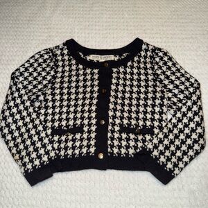 Hope & Henry Kids Houndstooth Cardigan